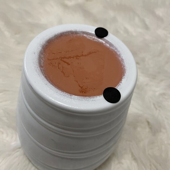 5.5 inch Glossy White Honey comb pattern, ceramic planter pot - Picture 6 of 8